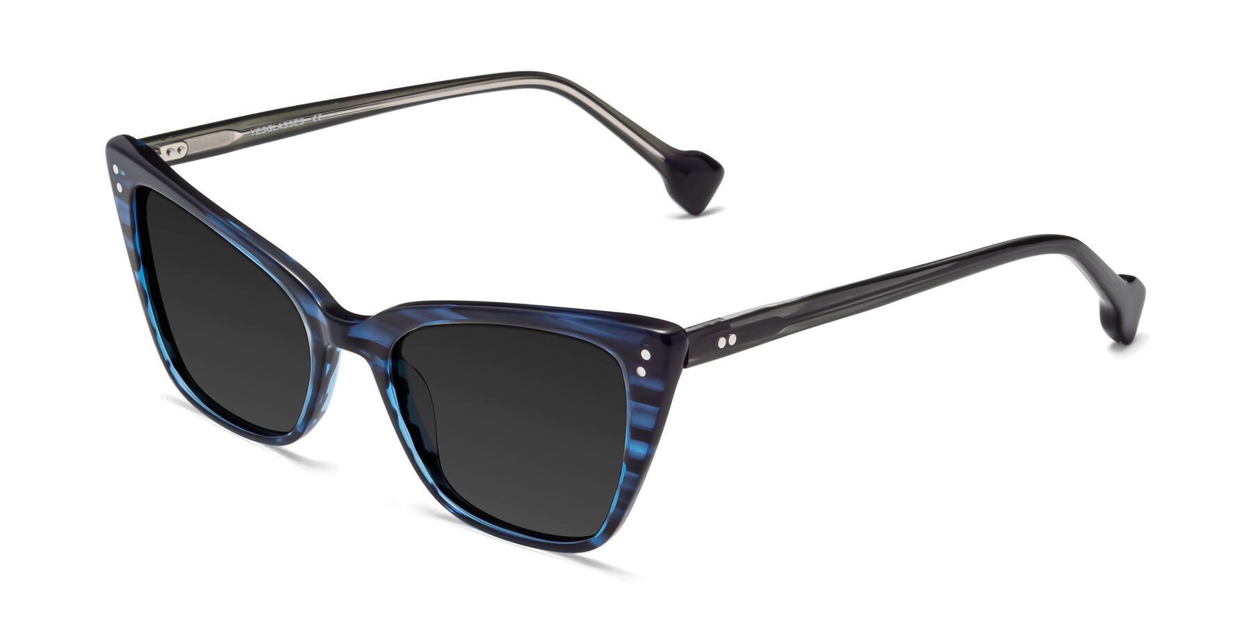 Angle of 1491 in Stripe Blue with Gray Polarized TAC Lenses
