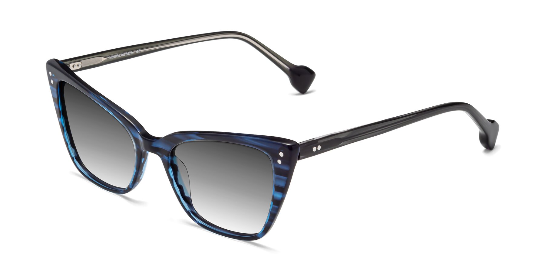 Angle of 1491 in Stripe Blue with Gray Gradient Lenses