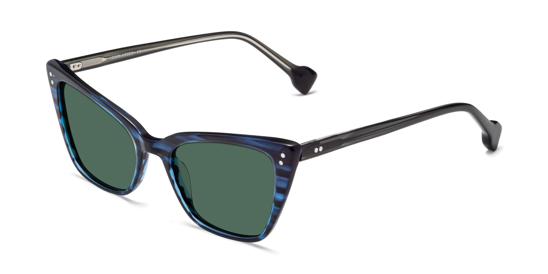 Angle of 1491 in Stripe Blue with Green Polarized Lenses