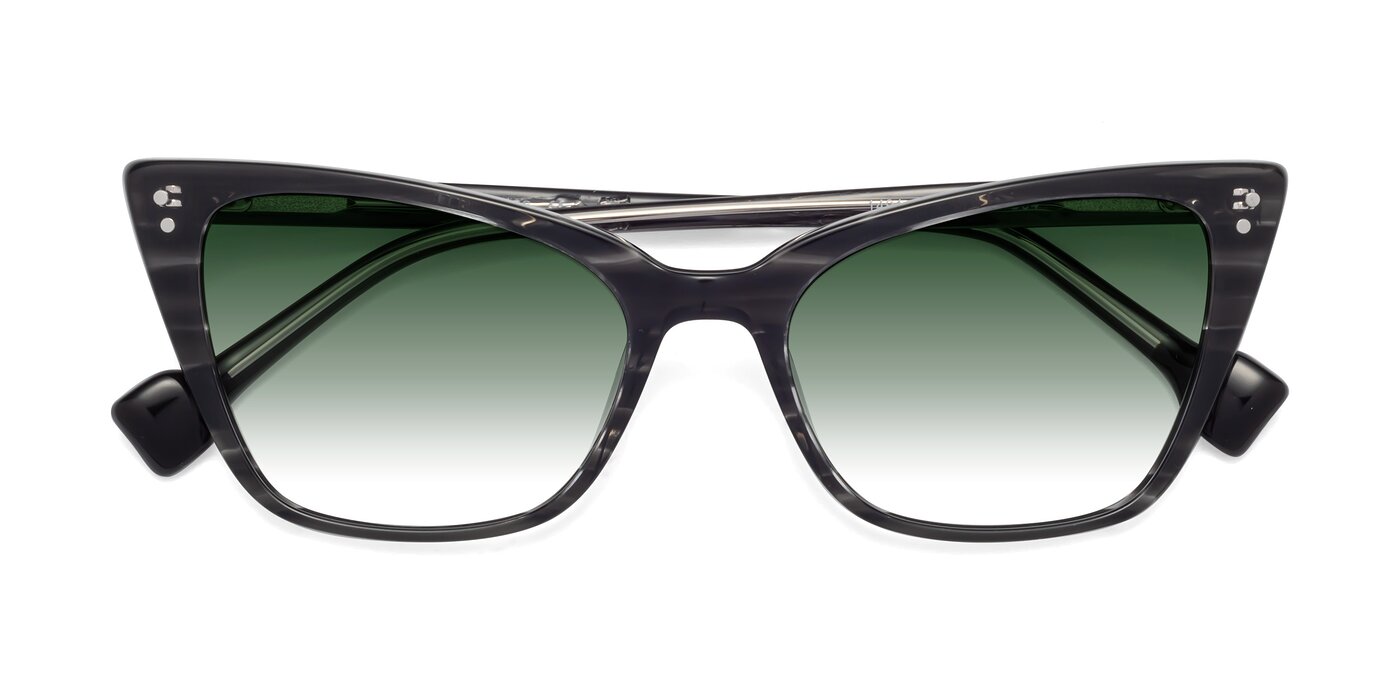 1491 - Stripe Gray Gradient Sunglasses