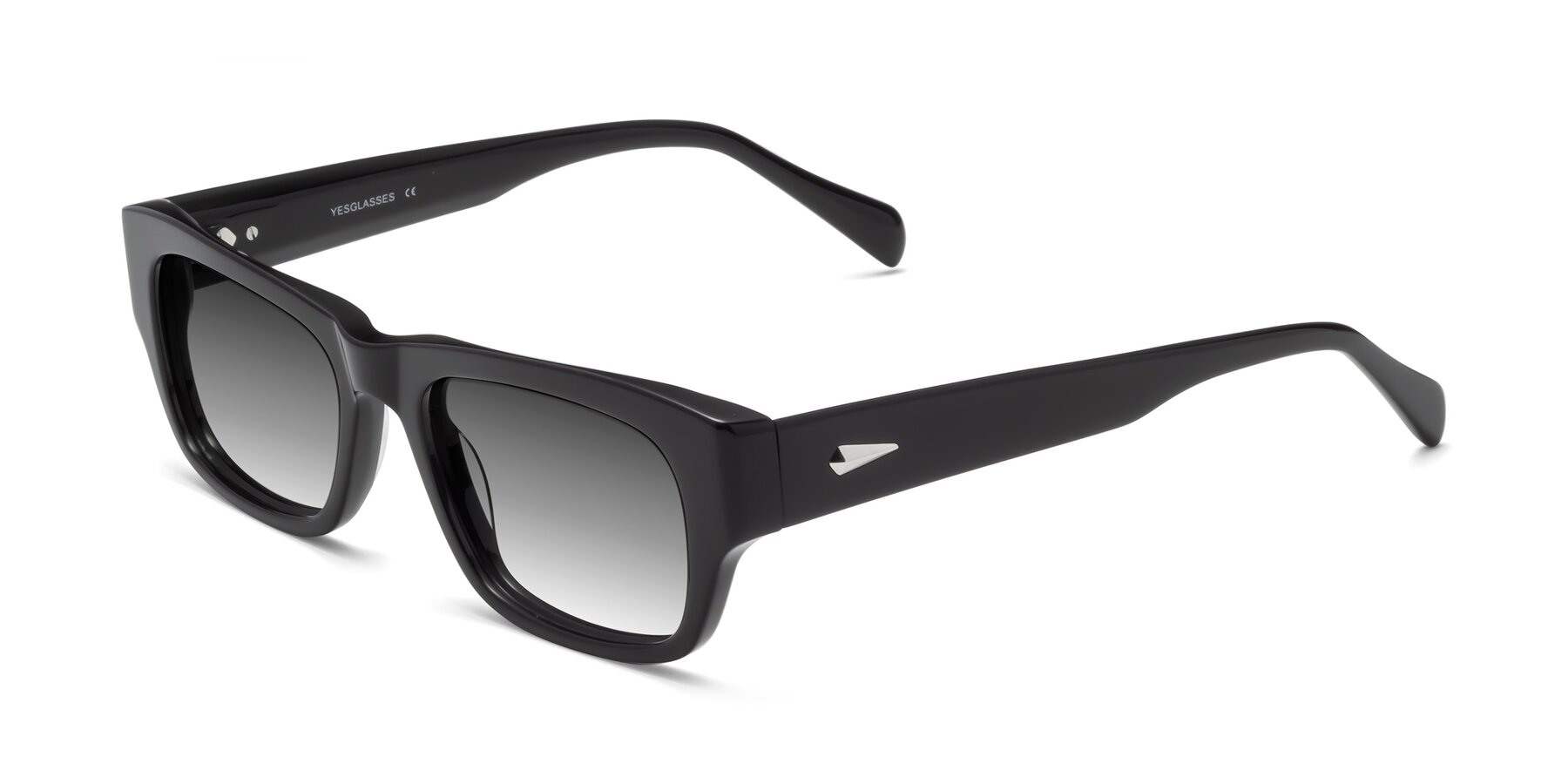 Angle of 1537 in Black with Gray Gradient Lenses