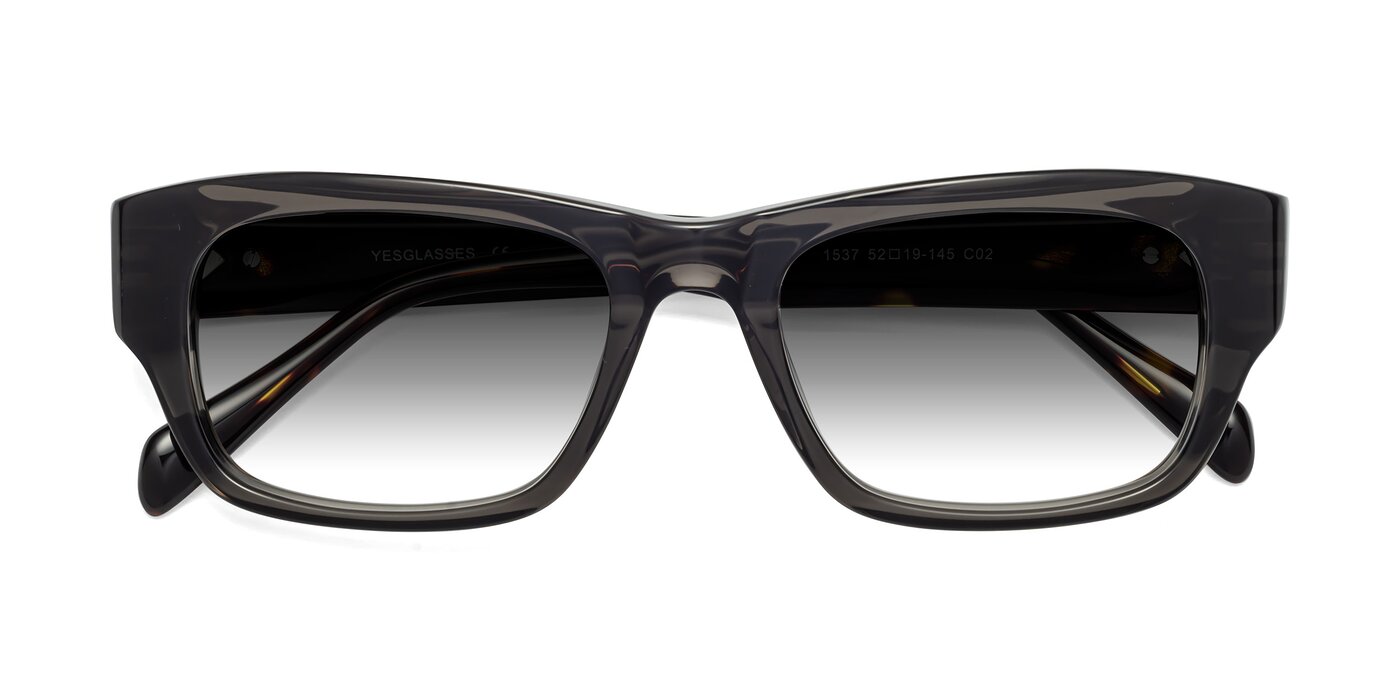1537 - Gray / Tortoise Gradient Sunglasses