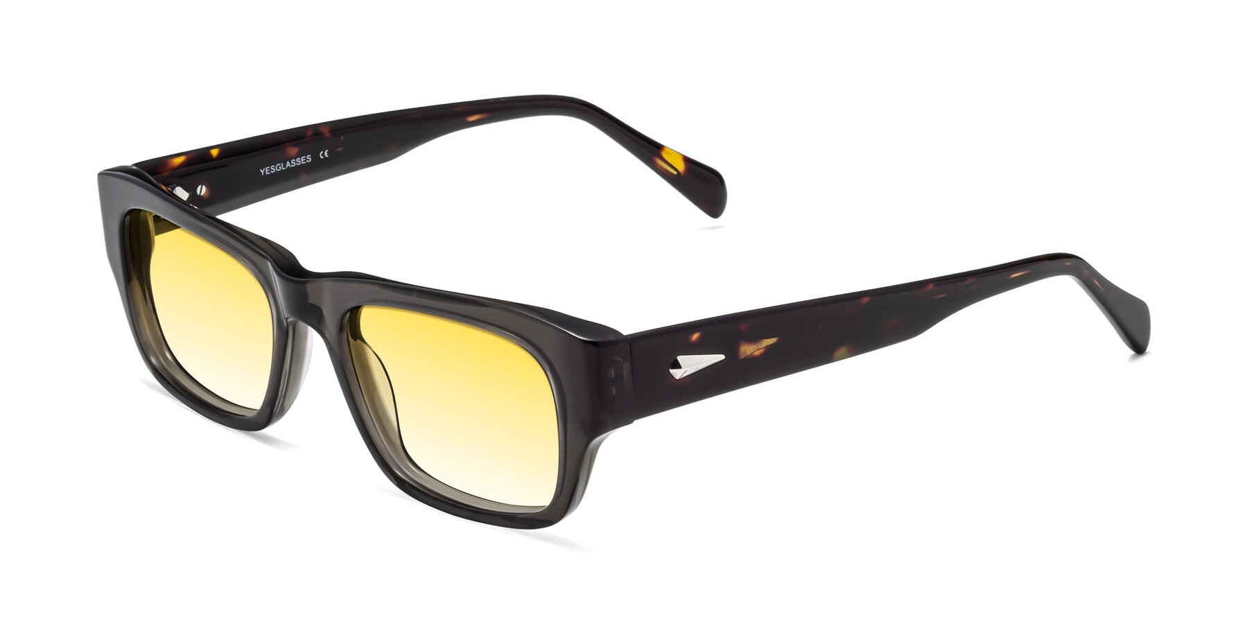 Angle of 1537 in Gray-Tortoise with Yellow Gradient Lenses