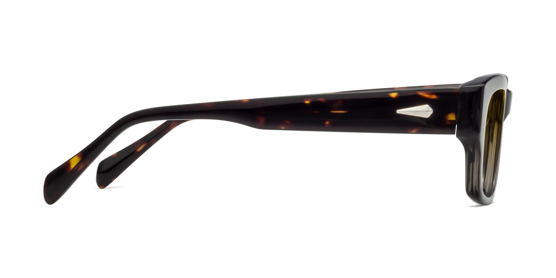 Side of 1537 in Gray-Tortoise with Yellow Gradient Lenses