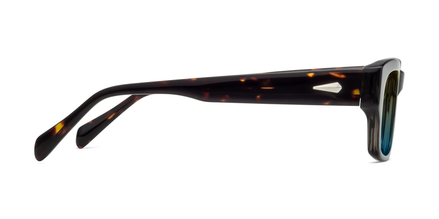 Side of 1537 in Gray-Tortoise with Yellow / Blue Gradient Lenses