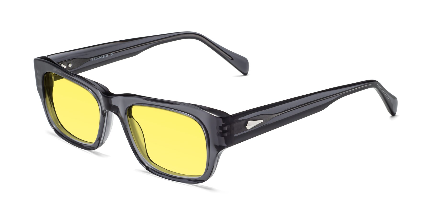 Angle of 1537 in Gray with Medium Yellow Tinted Lenses