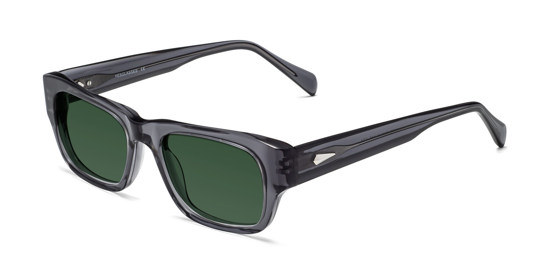 Angle of 1537 in Gray with Green Tinted Lenses