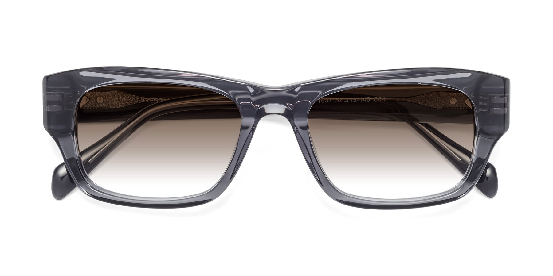 Folded Front of 1537 in Gray with Brown Gradient Lenses