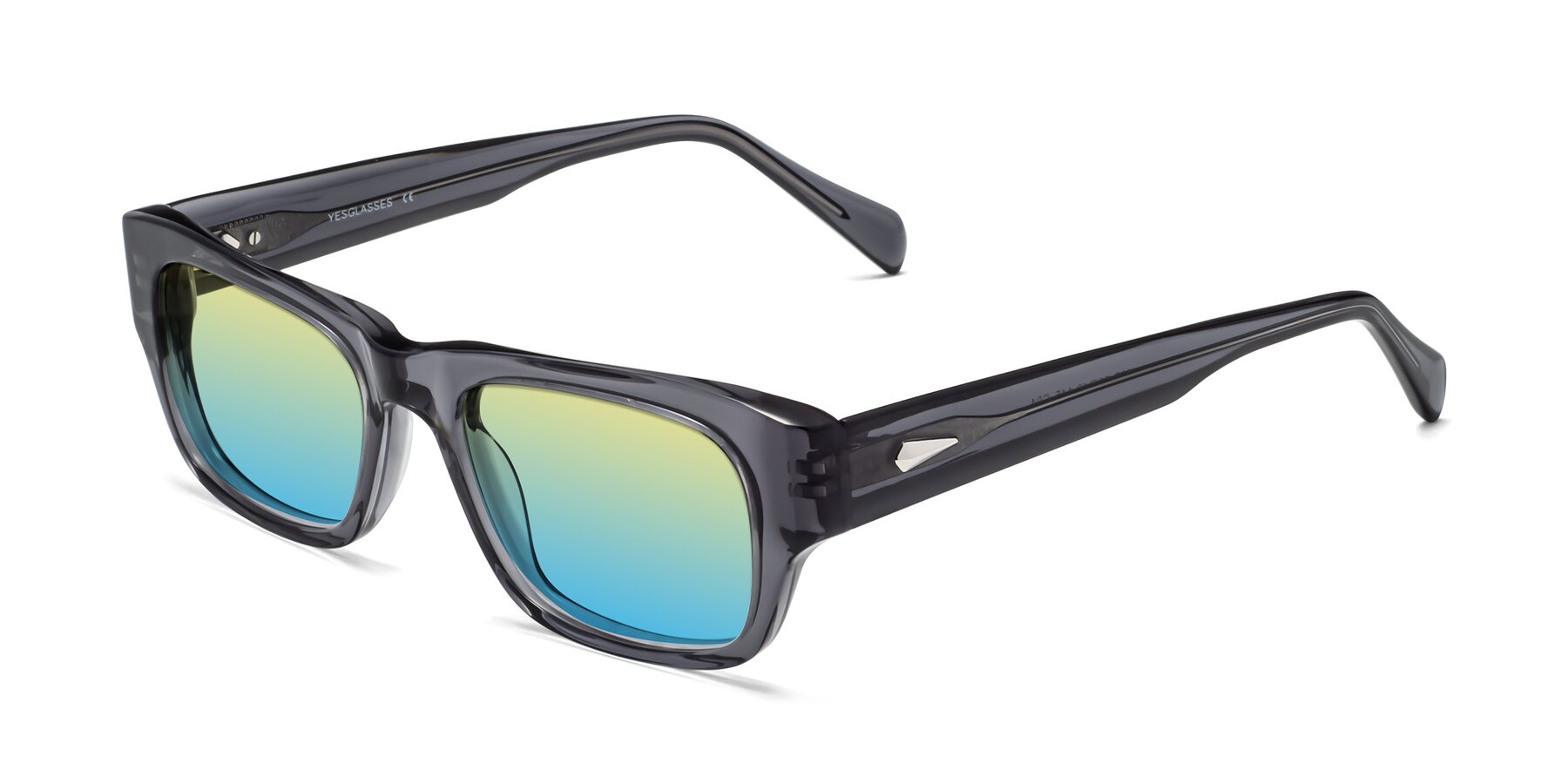 Angle of 1537 in Gray with Yellow / Blue Gradient Lenses