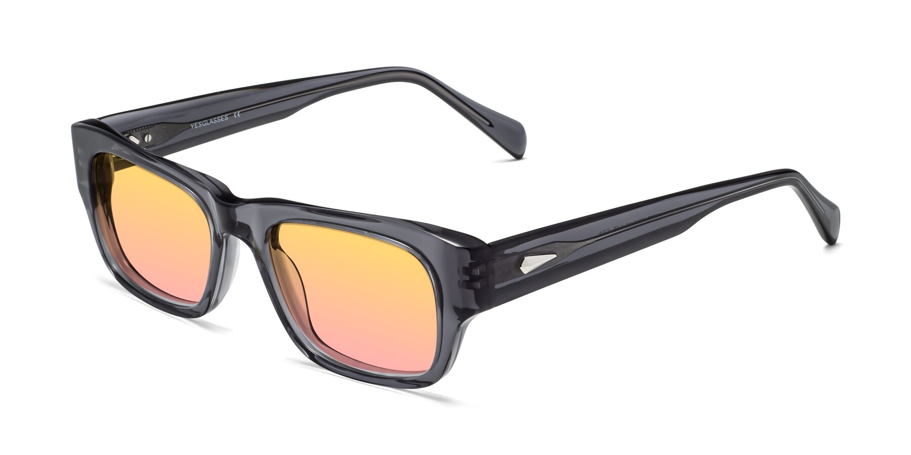 Angle of 1537 in Gray with Yellow / Pink Gradient Lenses