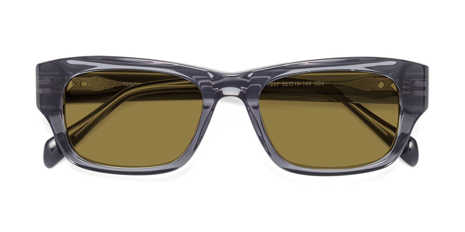 Folded Front of 1537 in Gray with Brown Polarized Lenses