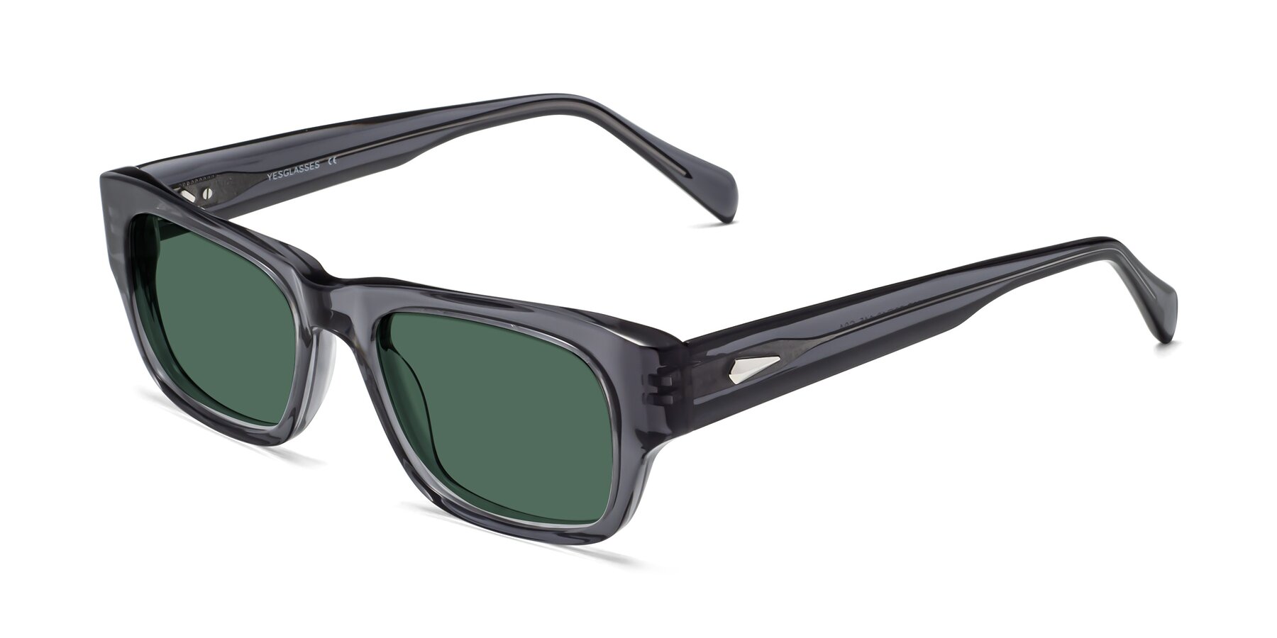 Angle of 1537 in Gray with Green Polarized Lenses