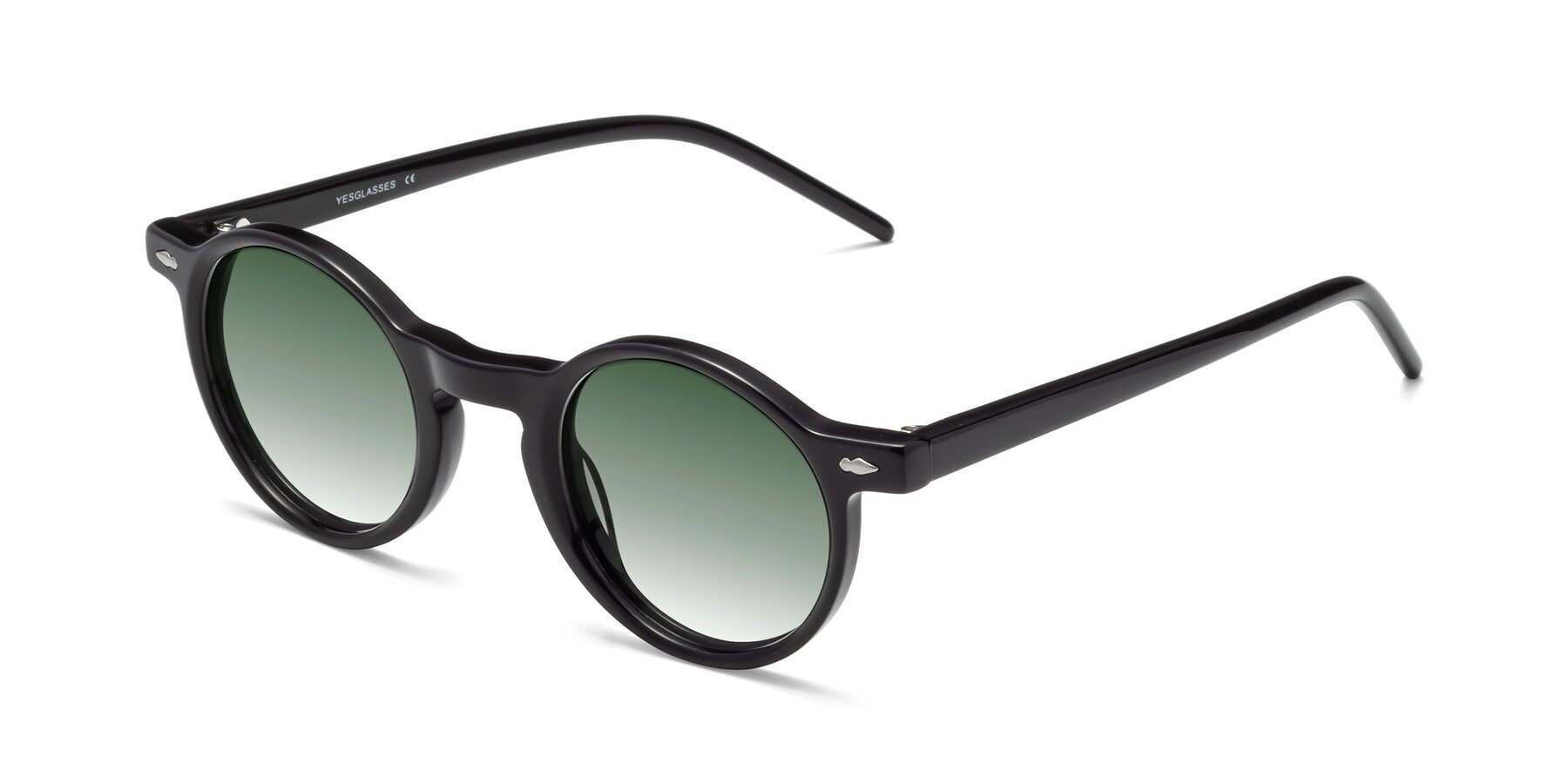 Angle of 1542 in Black with Green Gradient Lenses