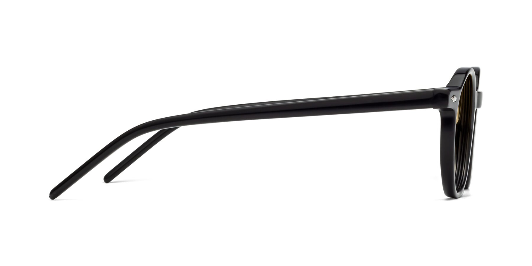 Side of 1542 in Black with Champagne Gradient Lenses
