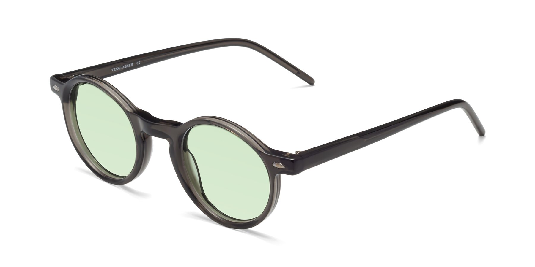 Angle of 1542 in Gray with Light Green Tinted Lenses