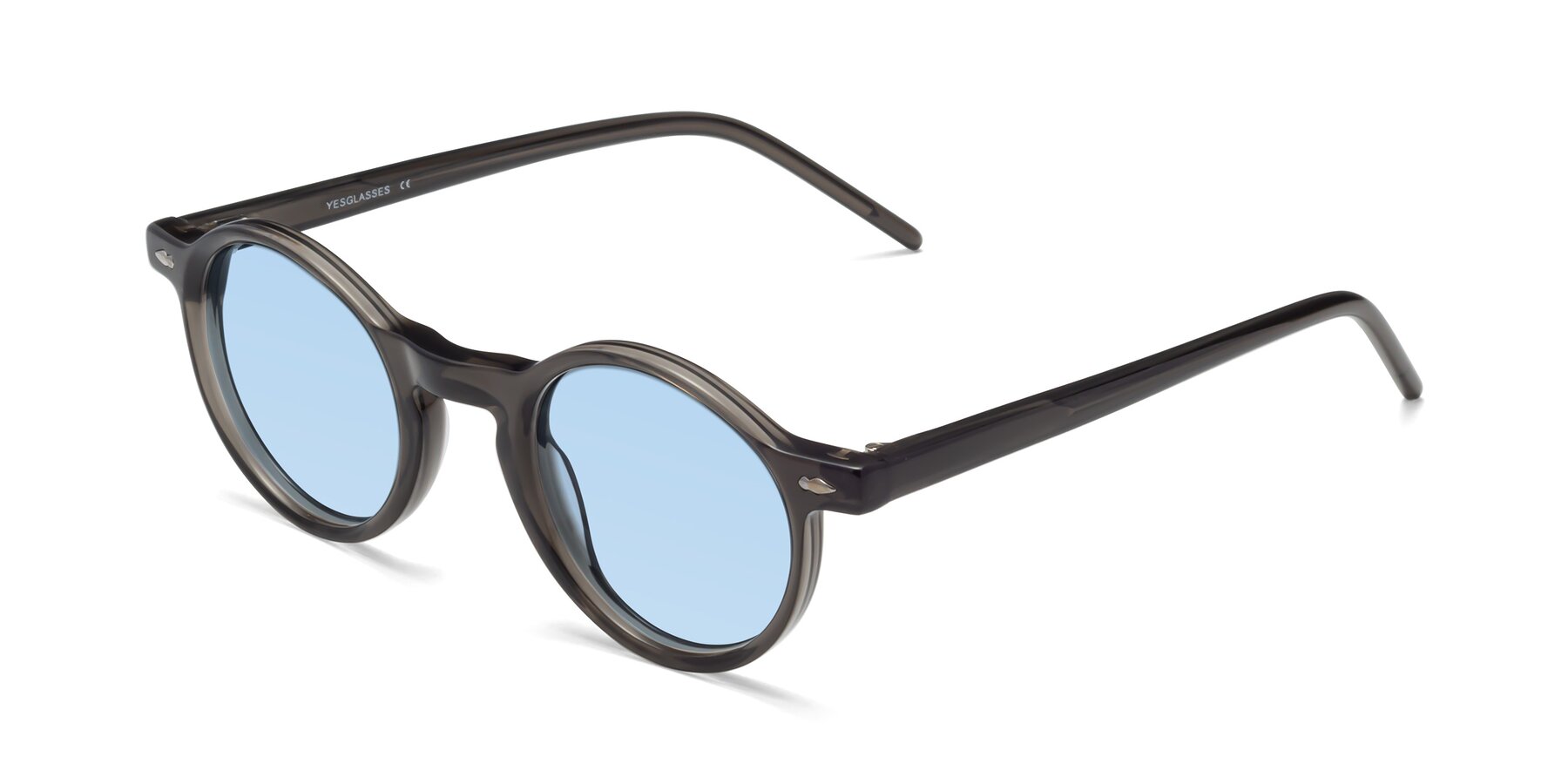 Angle of 1542 in Gray with Light Blue Tinted Lenses