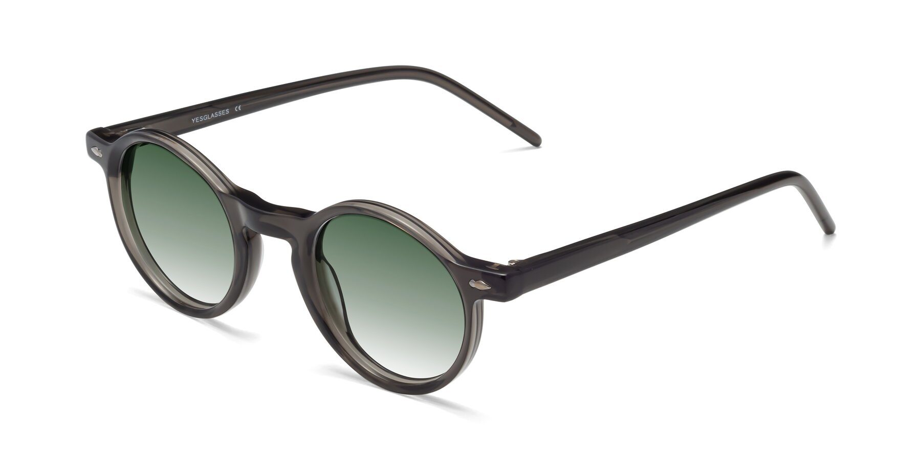 Angle of 1542 in Gray with Green Gradient Lenses