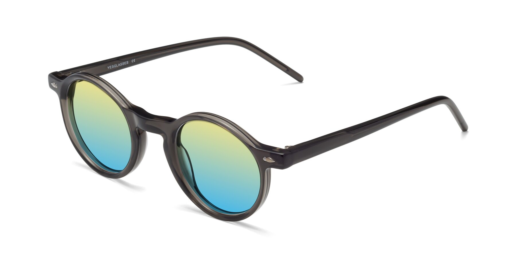 Angle of 1542 in Gray with Yellow / Blue Gradient Lenses