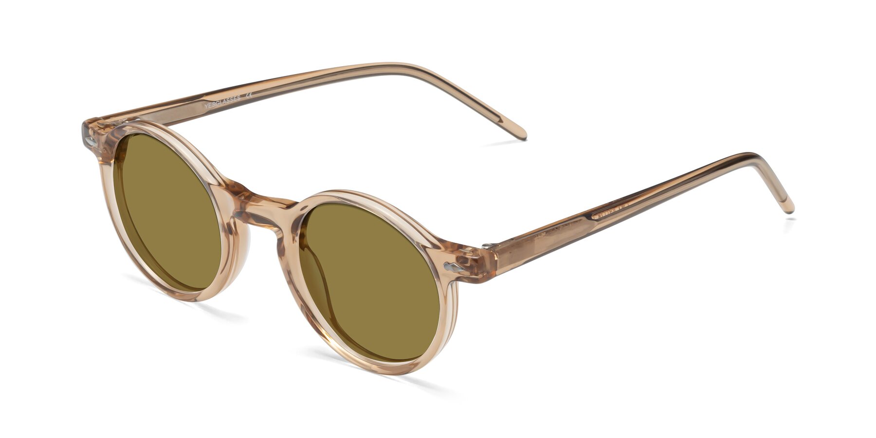 Angle of 1542 in Caramel with Brown Polarized Lenses