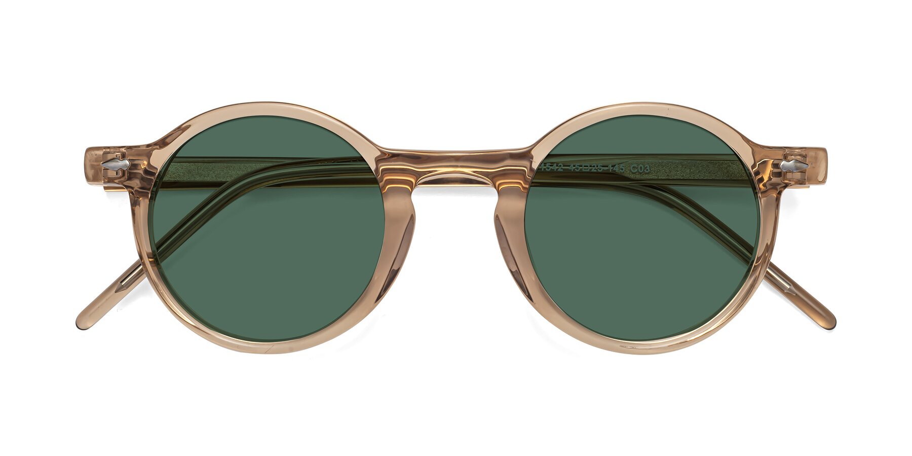 Folded Front of 1542 in Caramel with Green Polarized Lenses