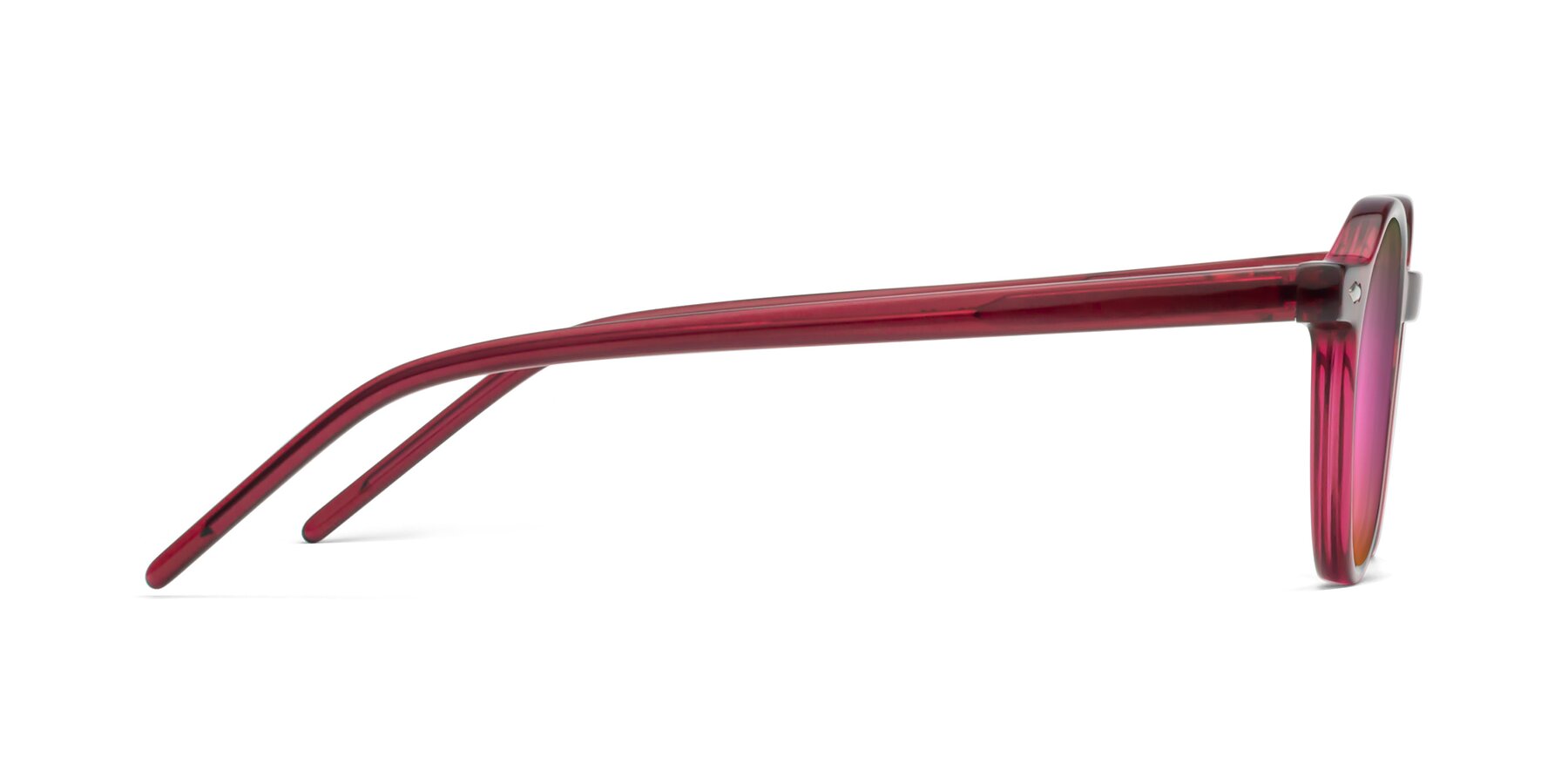 Side of 1542 in Plum with Pink Mirrored Lenses