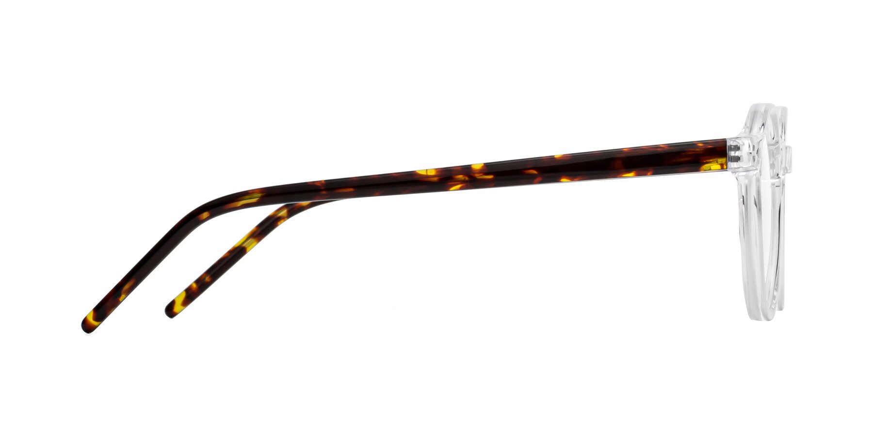 Side of Marga in Clear-Tortoise with Clear Blue Light Blocking Lenses