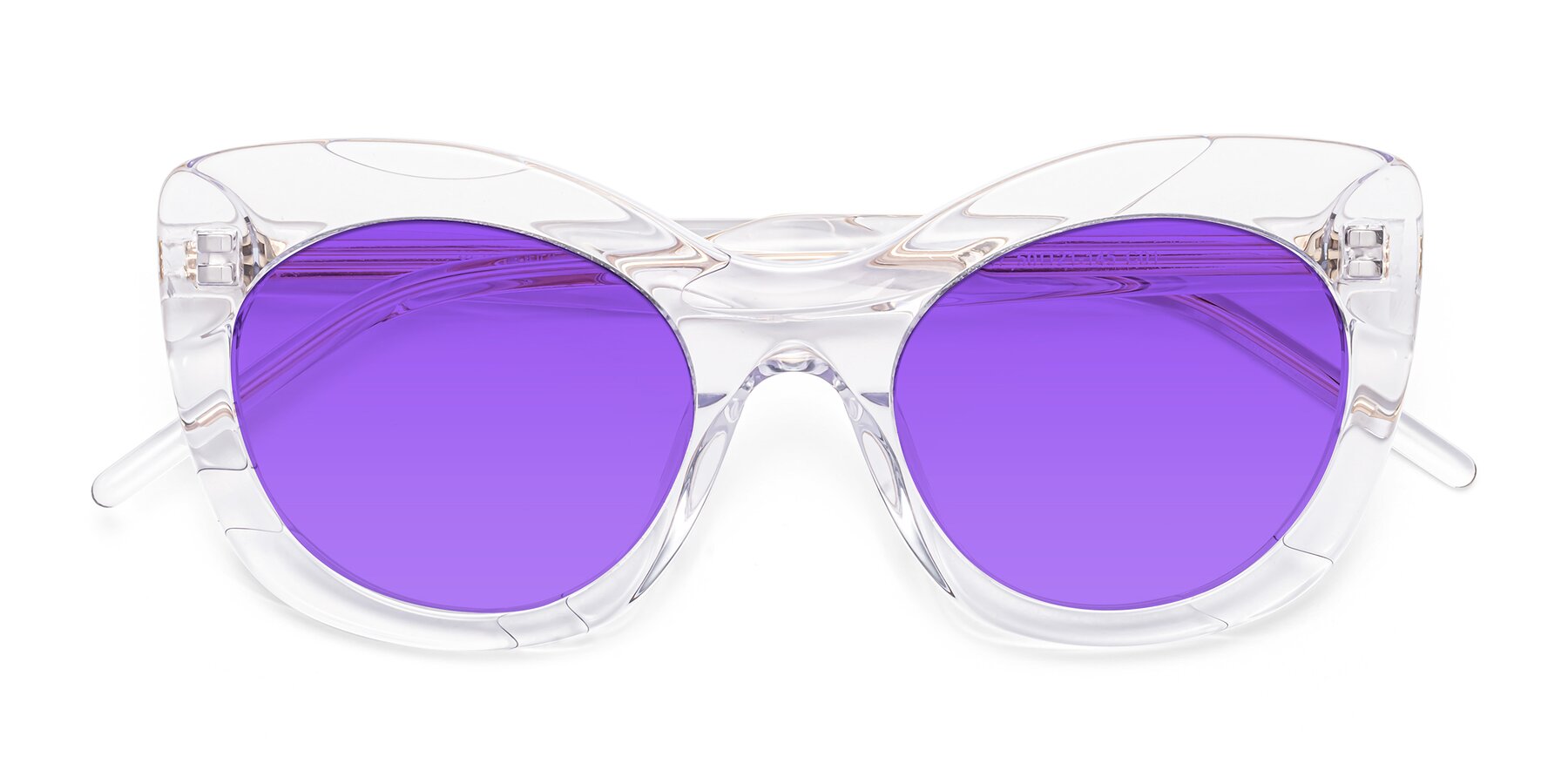 Folded Front of 1547 in Clear with Purple Tinted Lenses