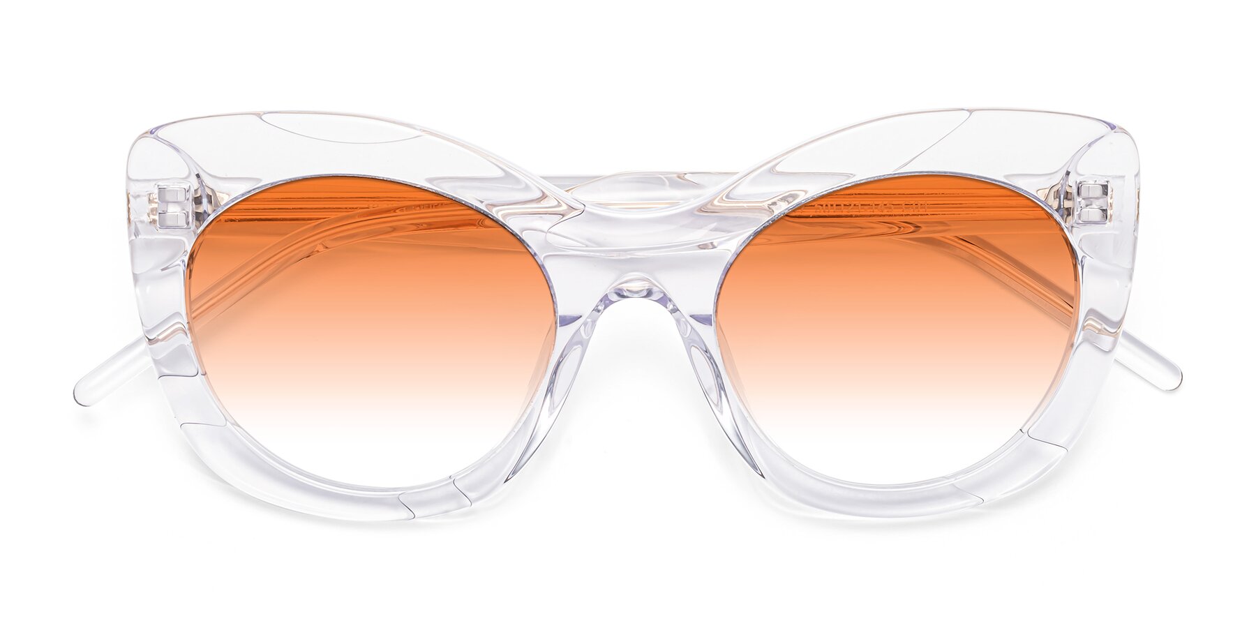 Folded Front of 1547 in Clear with Orange Gradient Lenses