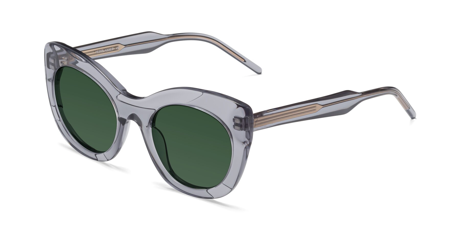 Angle of 1547 in Gray with Green Tinted Lenses