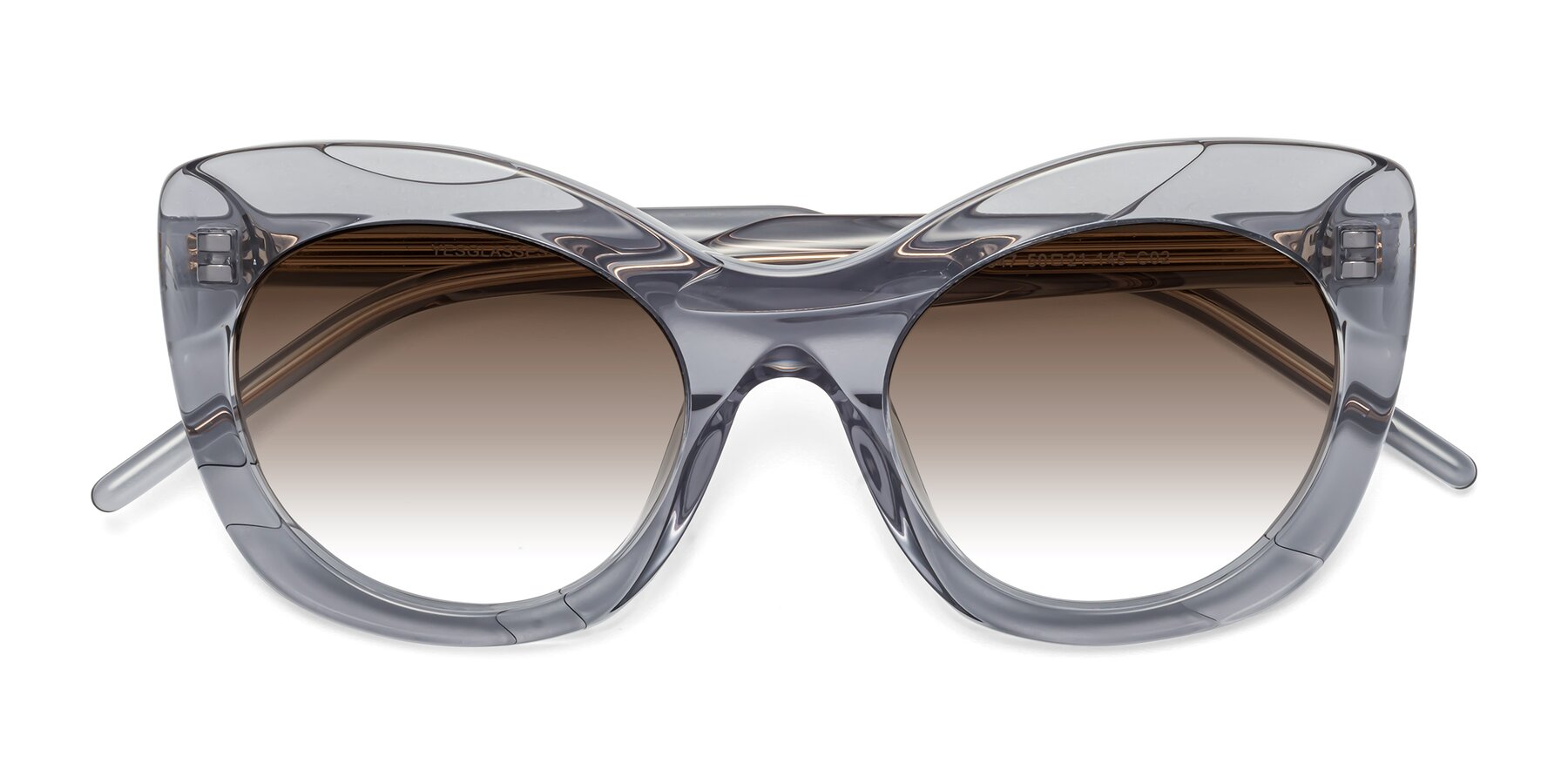 Folded Front of 1547 in Gray with Brown Gradient Lenses
