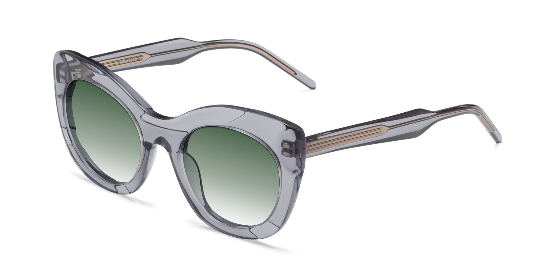 Angle of 1547 in Gray with Green Gradient Lenses
