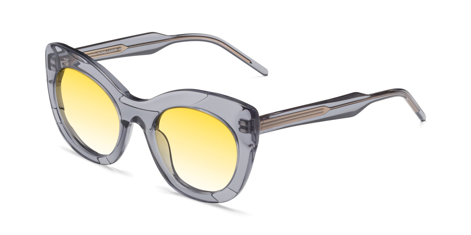 Angle of 1547 in Gray with Yellow Gradient Lenses