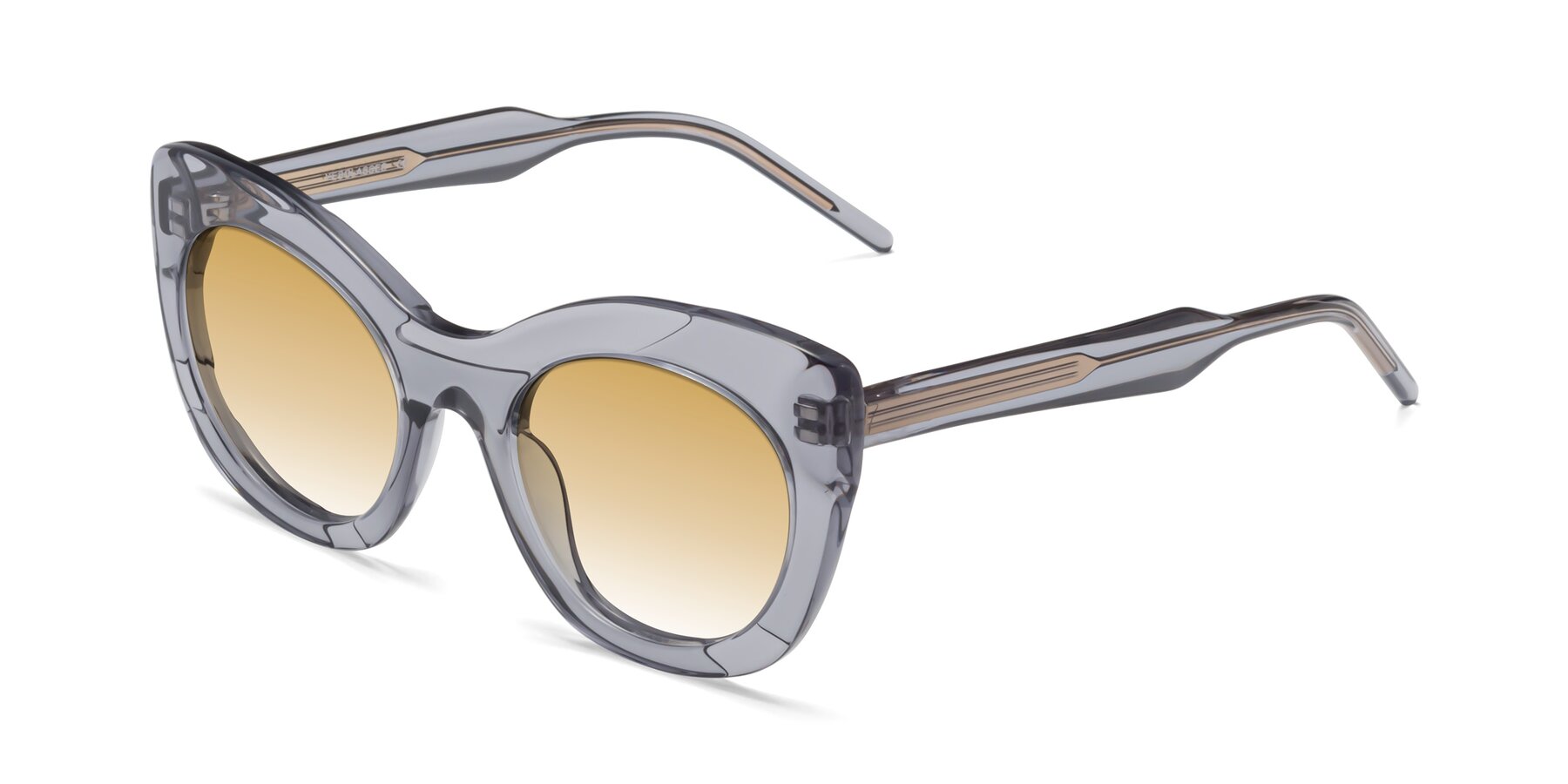 Angle of 1547 in Gray with Champagne Gradient Lenses
