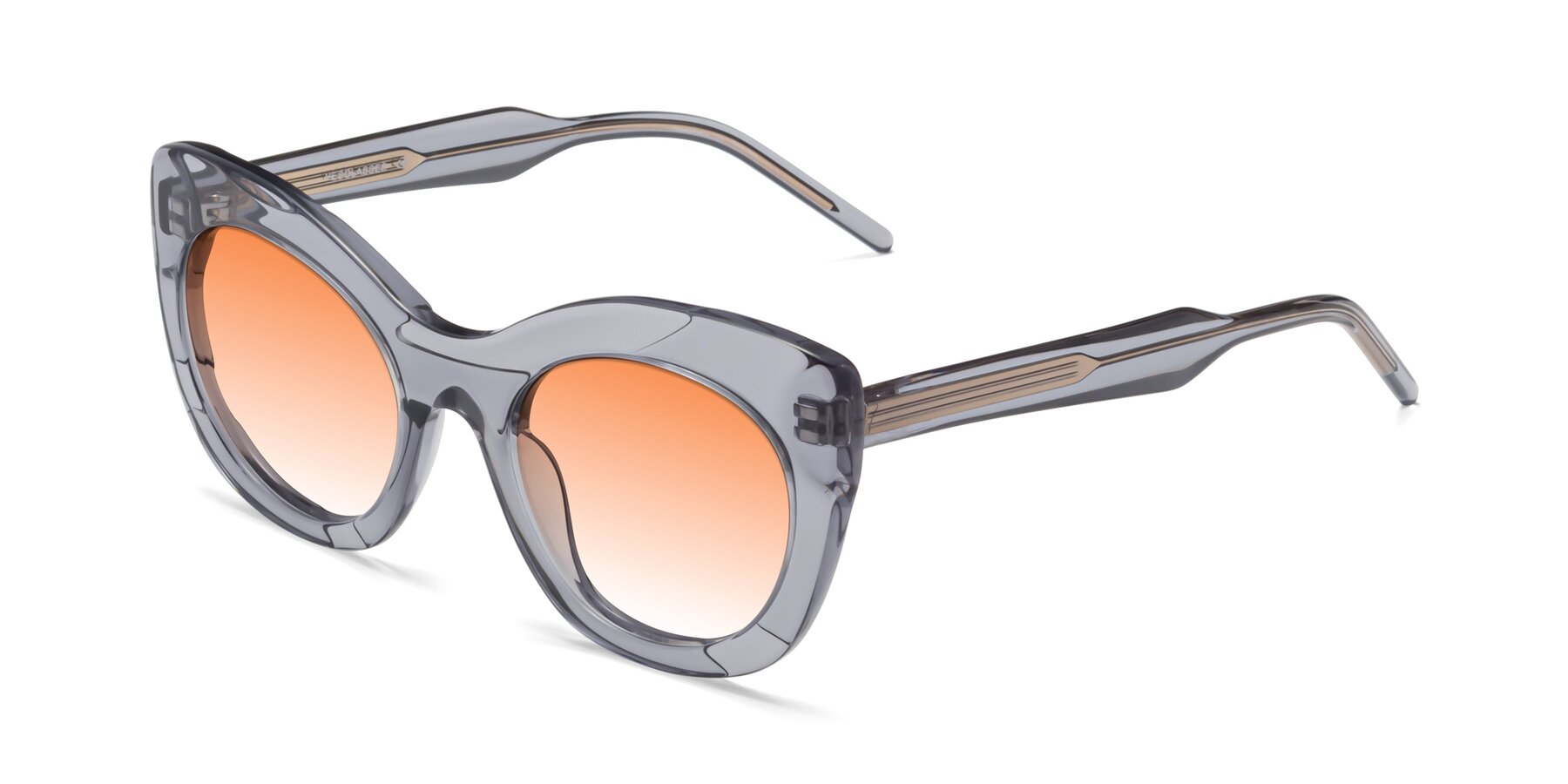 Angle of 1547 in Gray with Orange Gradient Lenses