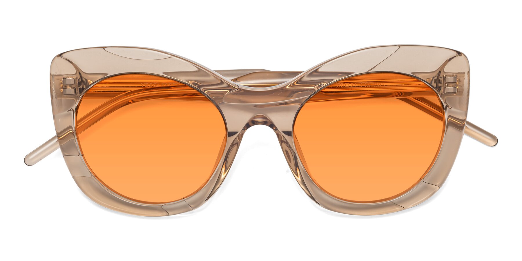 Folded Front of 1547 in Caramel with Orange Tinted Lenses