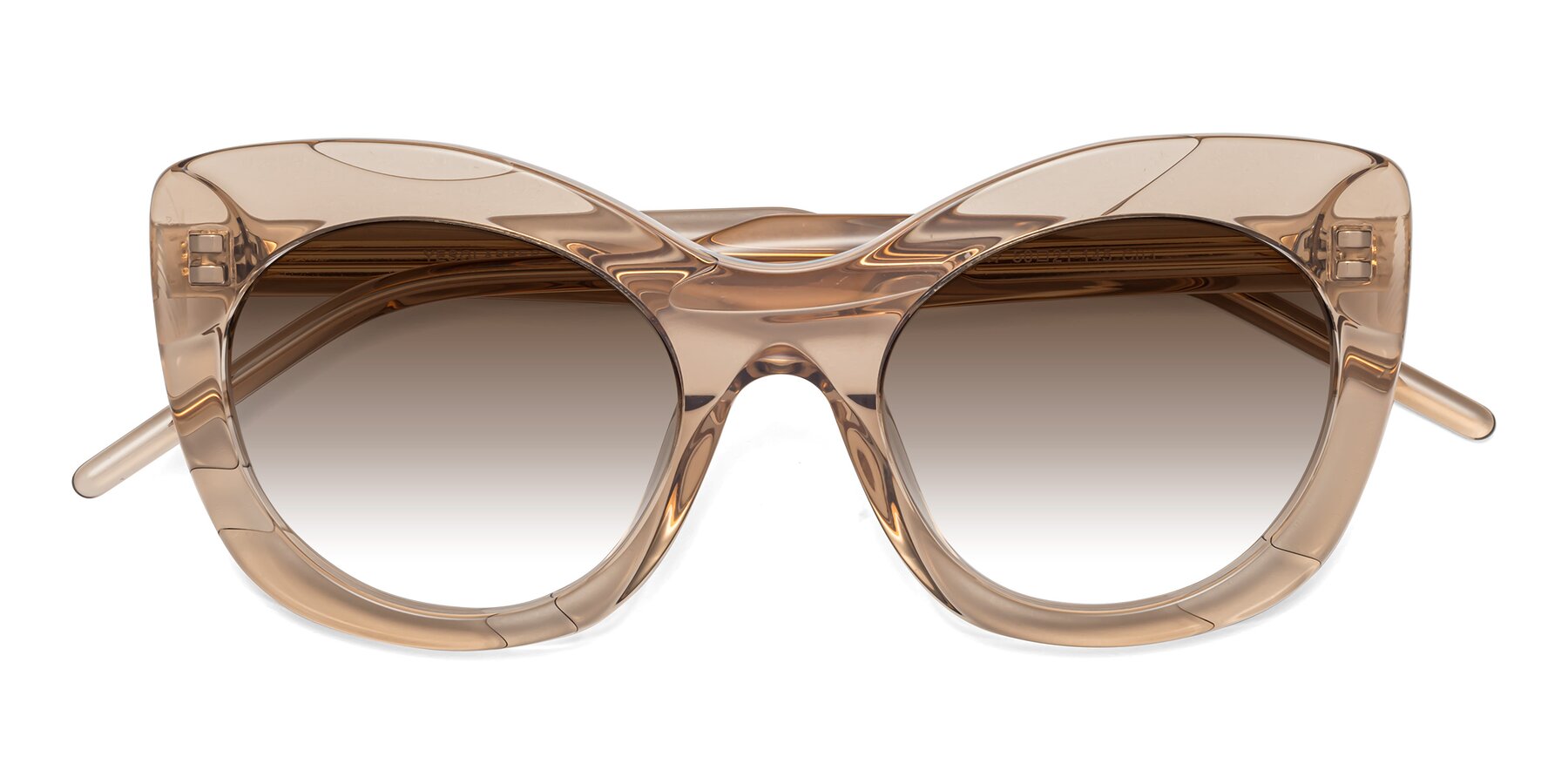 Folded Front of 1547 in Caramel with Brown Gradient Lenses