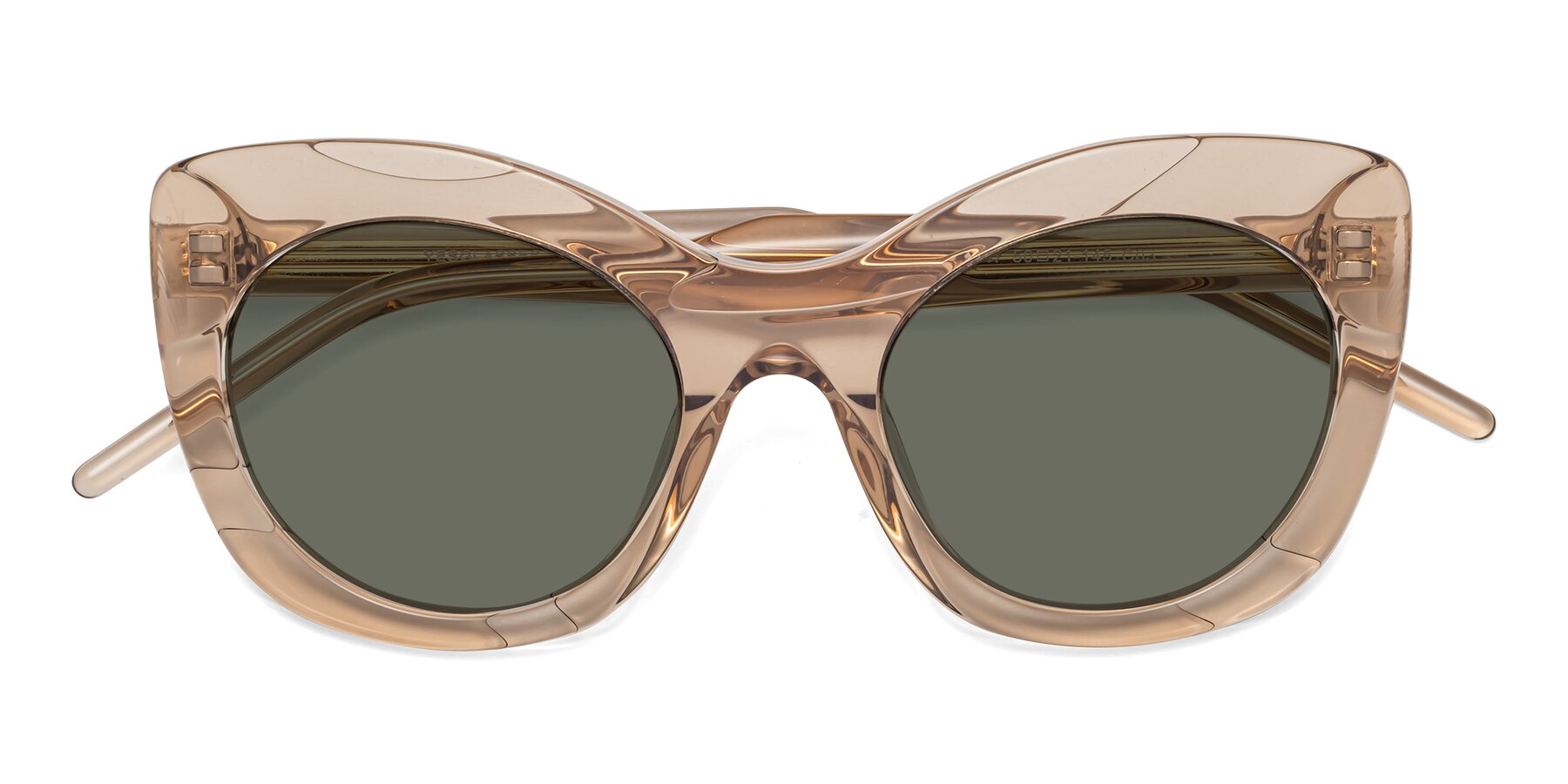 Folded Front of 1547 in Caramel with Gray Polarized Lenses