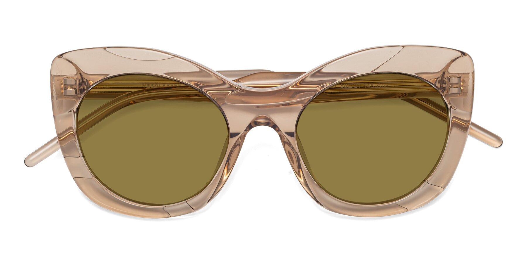 Folded Front of 1547 in Caramel with Brown Polarized Lenses