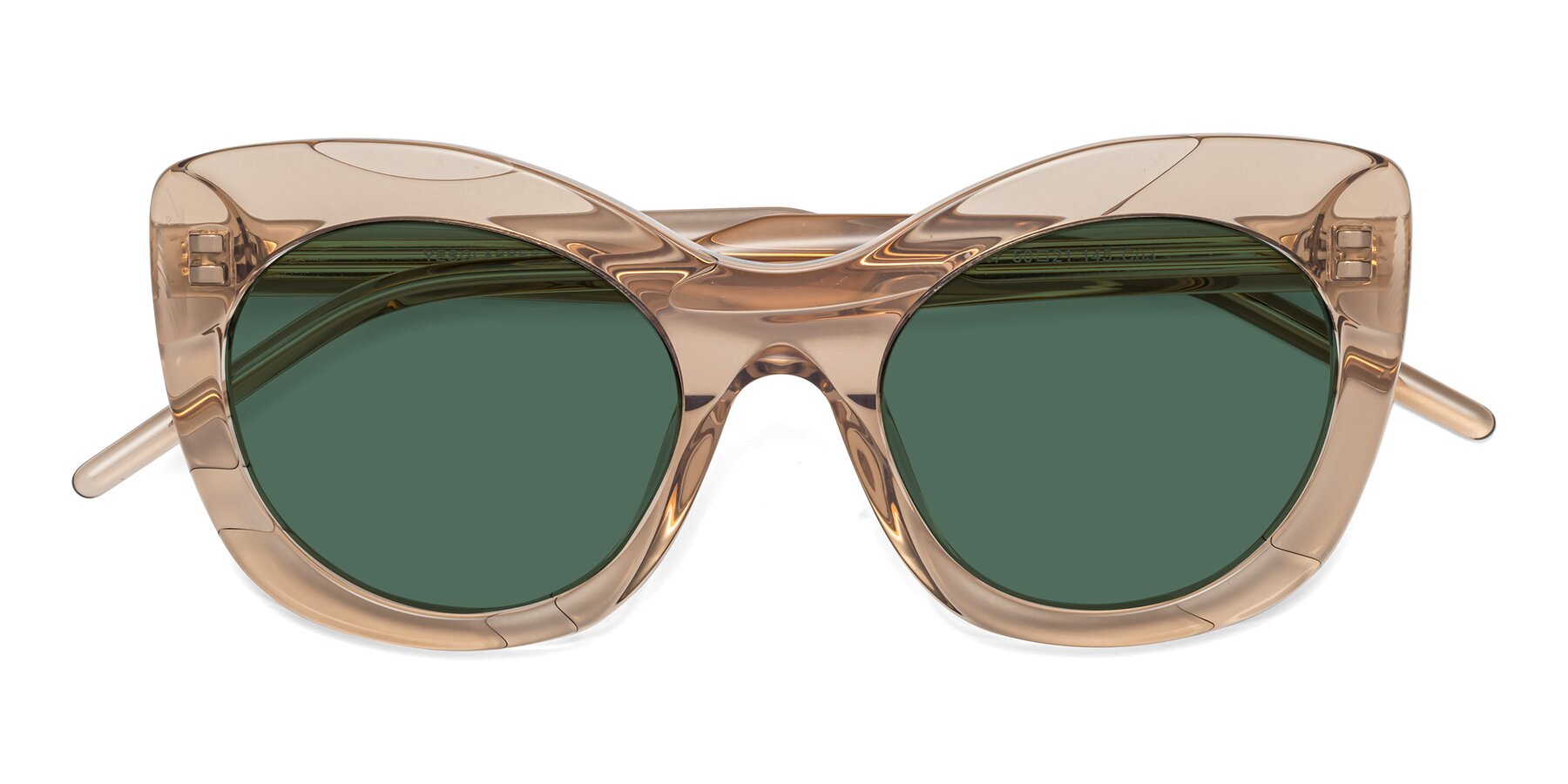 Folded Front of 1547 in Caramel with Green Polarized Lenses