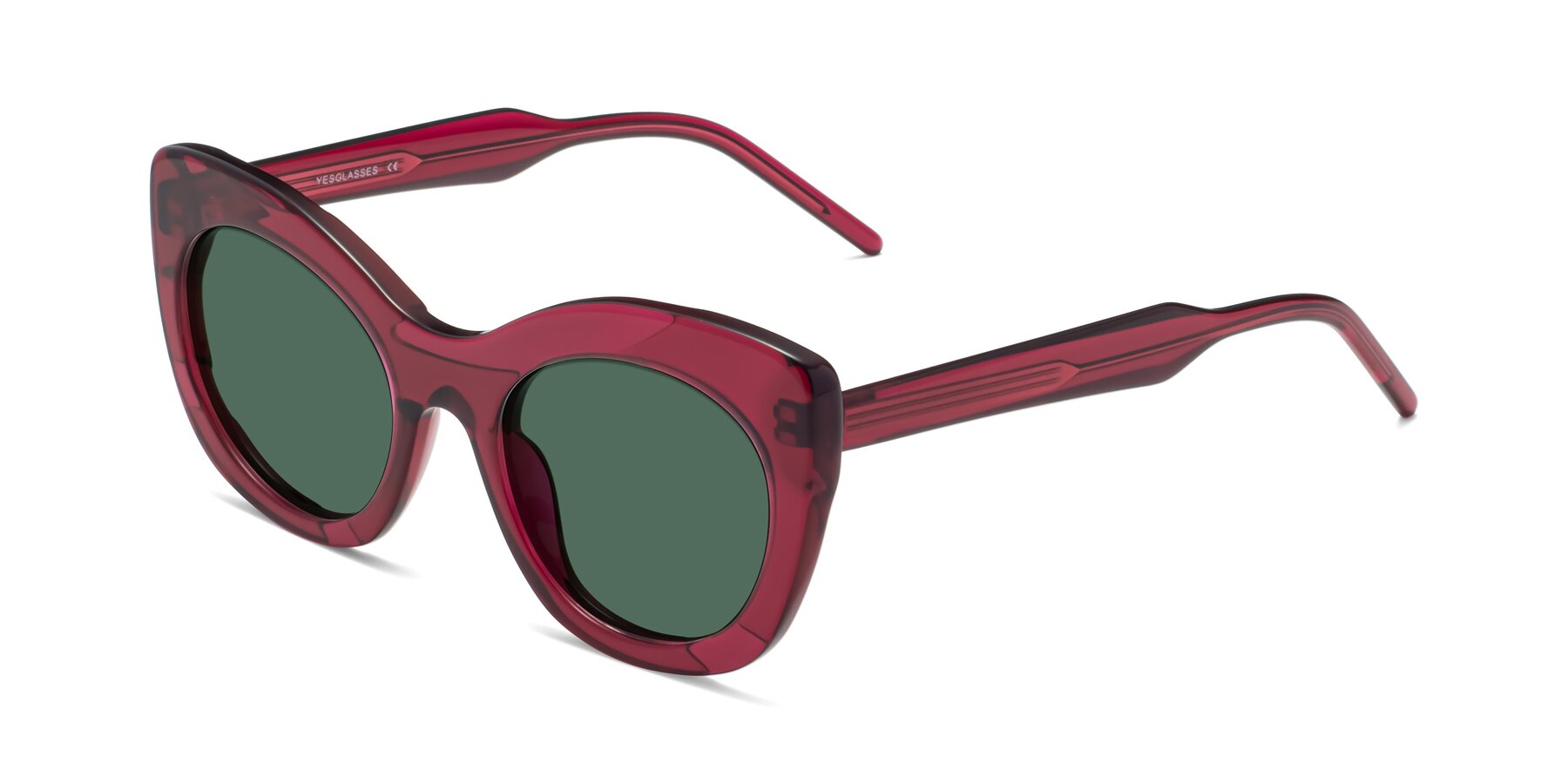 Angle of 1547 in Wine with Green Polarized Lenses