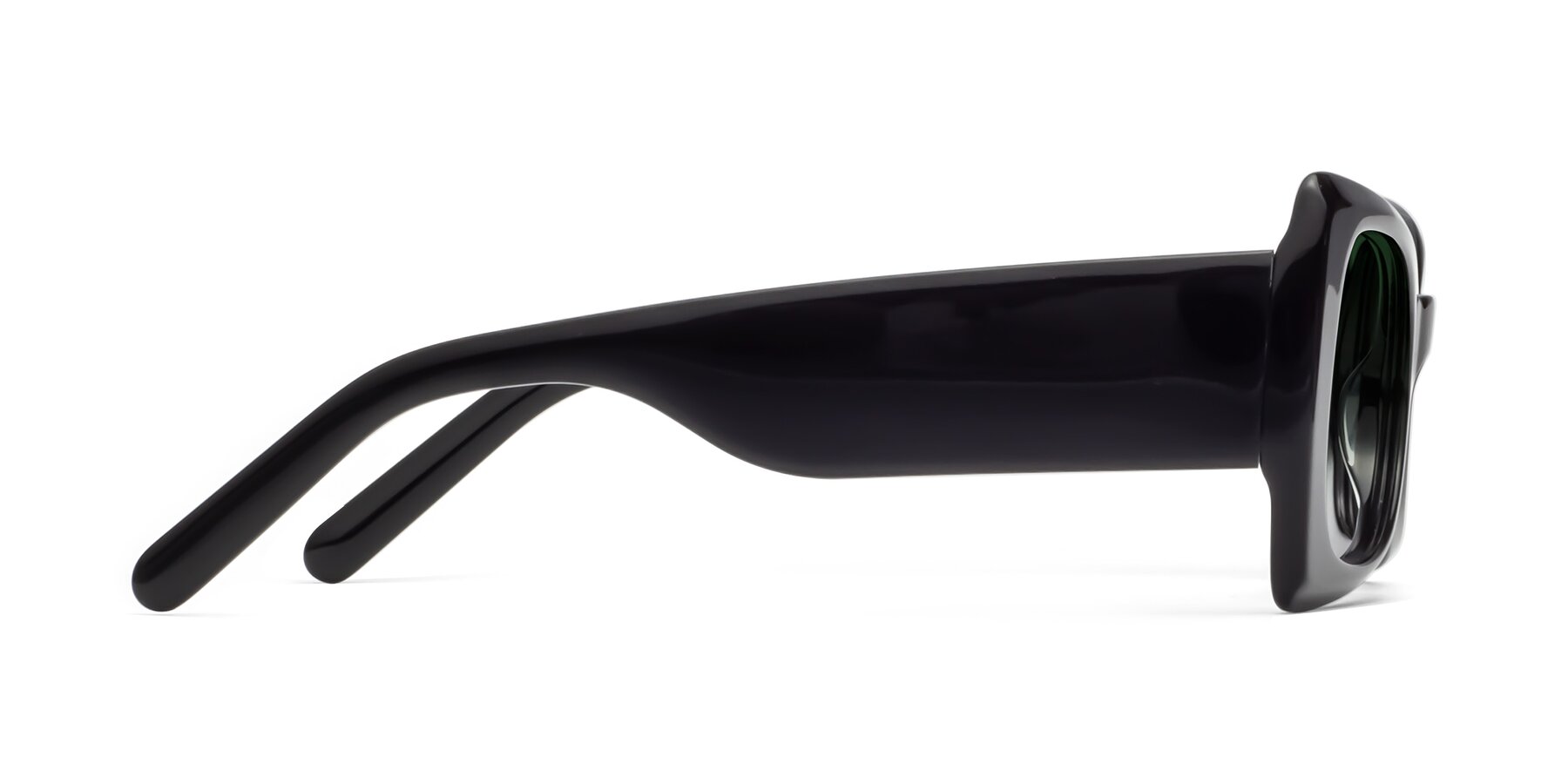 Side of 1564 in Black with Green Gradient Lenses