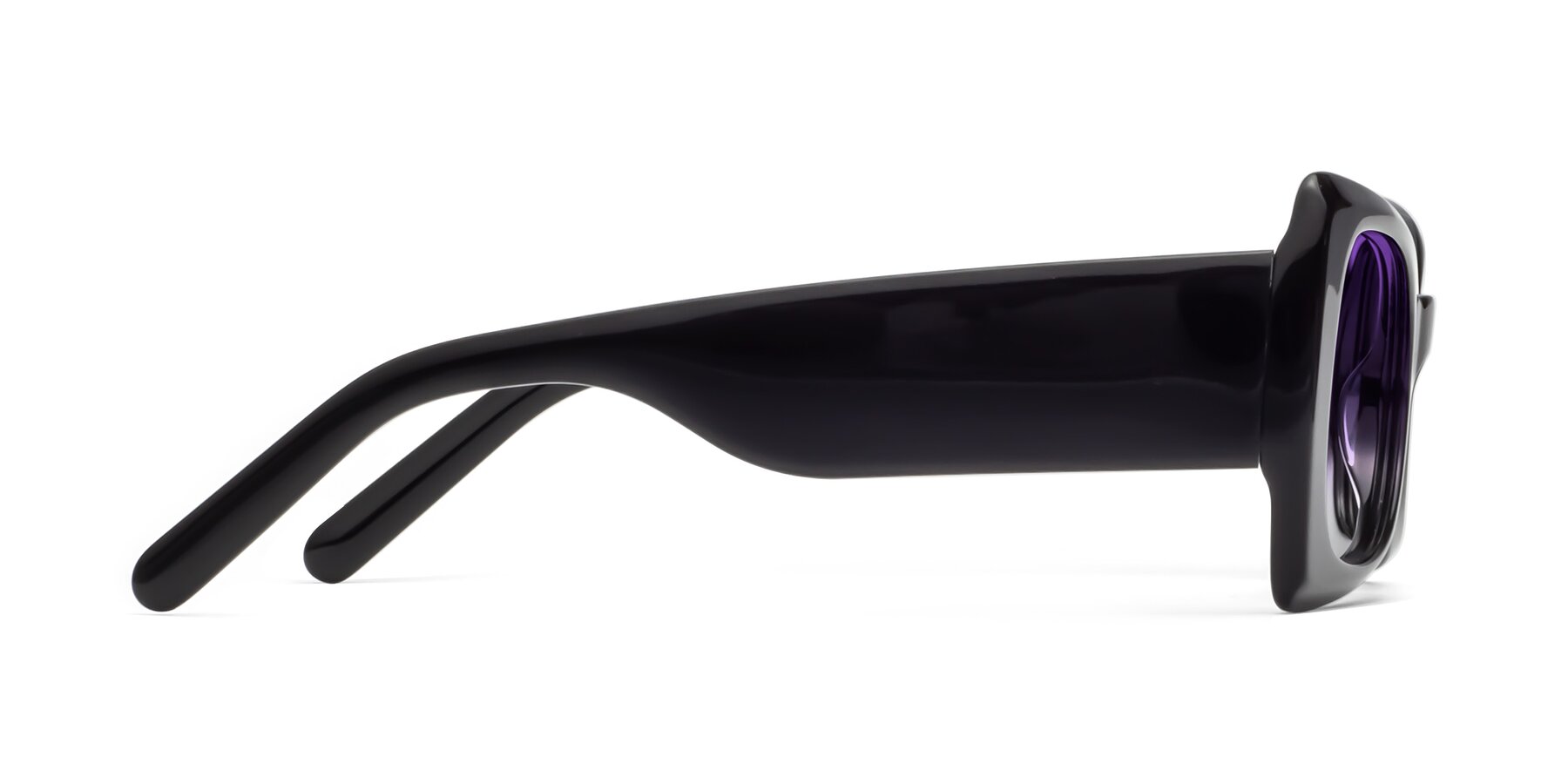 Side of 1564 in Black with Purple Gradient Lenses