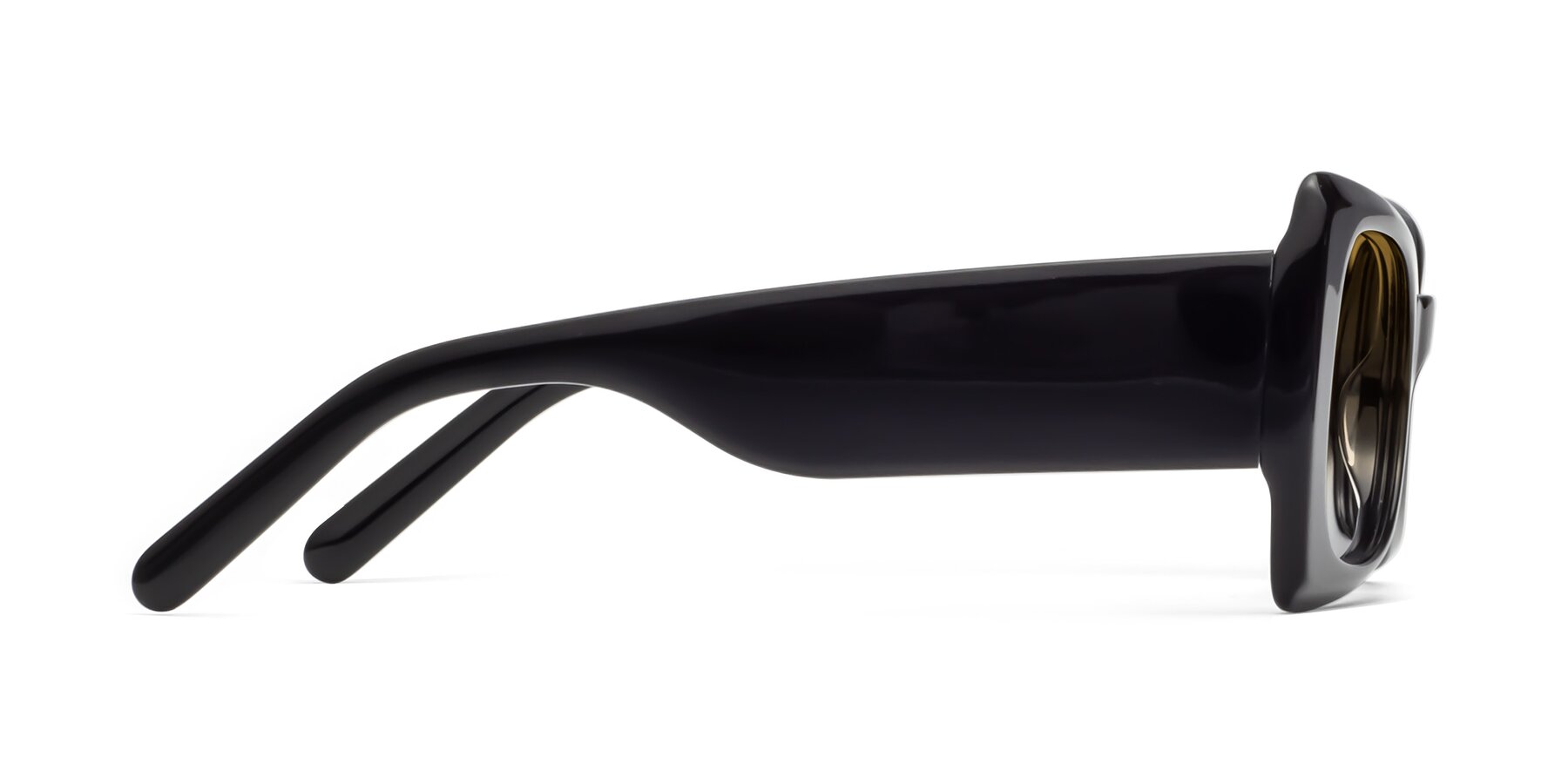 Side of 1564 in Black with Champagne Gradient Lenses