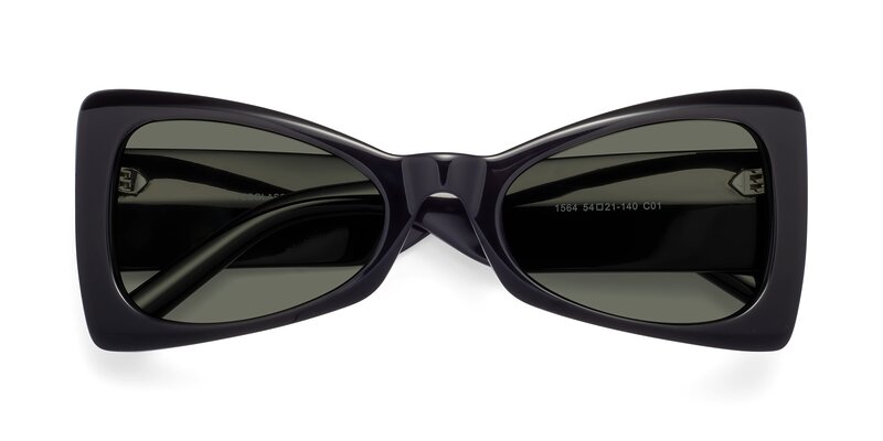 1564 - Black Polarized Sunglasses