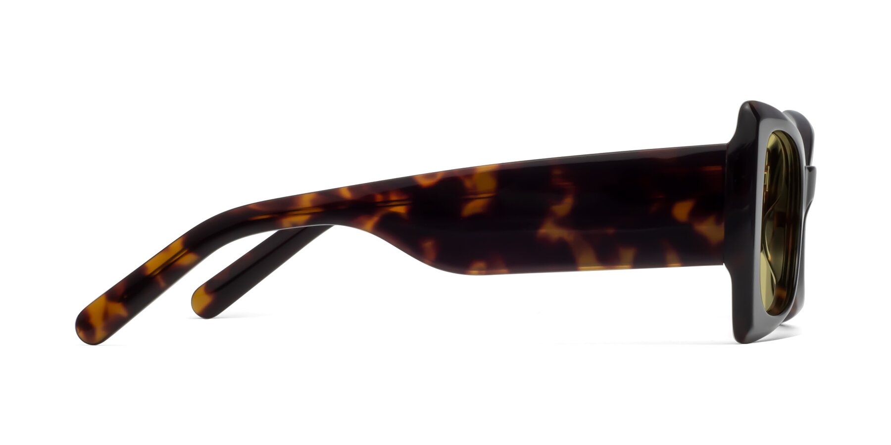 Side of 1564 in Black-Tortoise with Medium Champagne Tinted Lenses