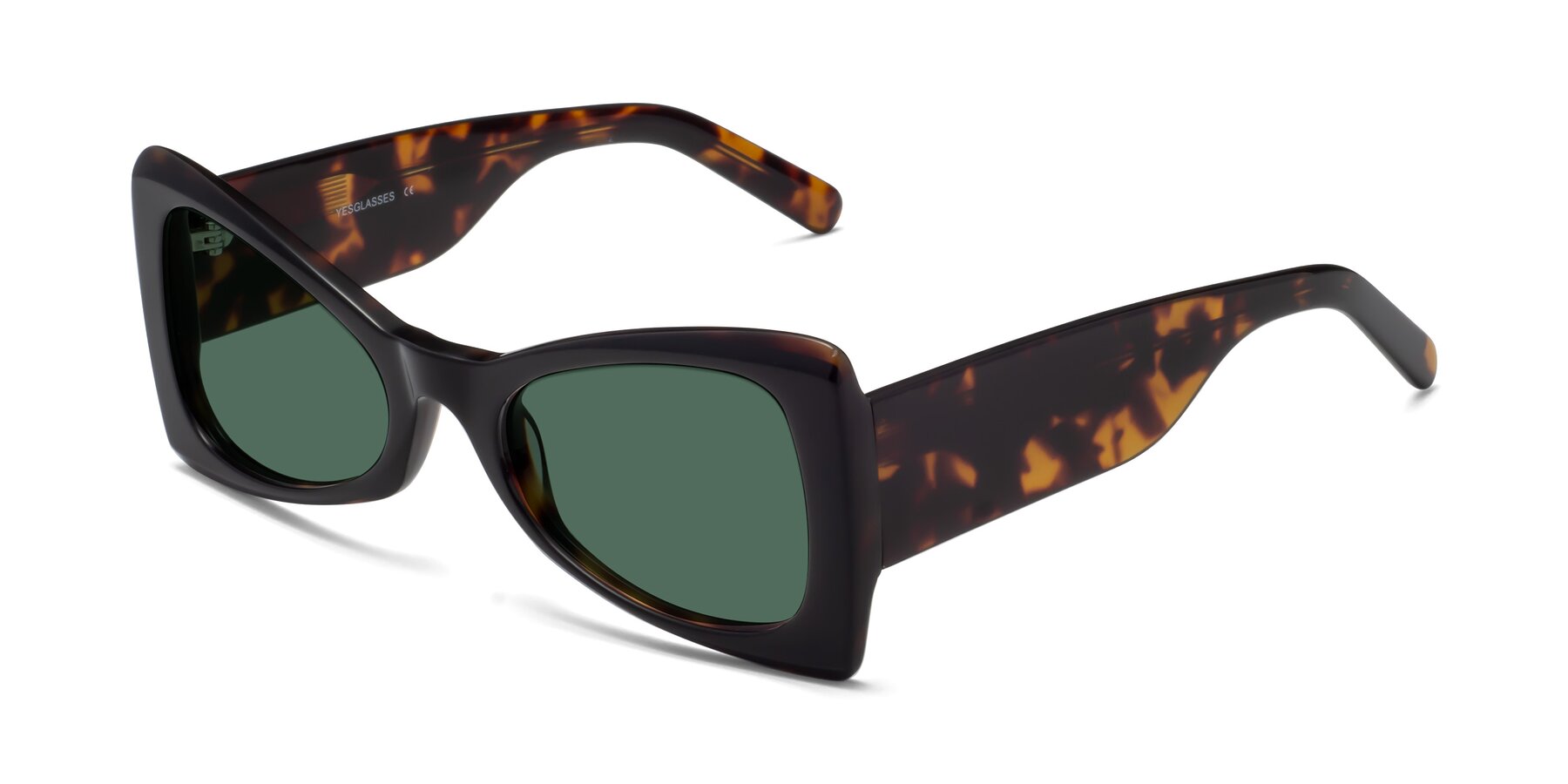 Angle of 1564 in Black-Tortoise with Green Polarized Lenses