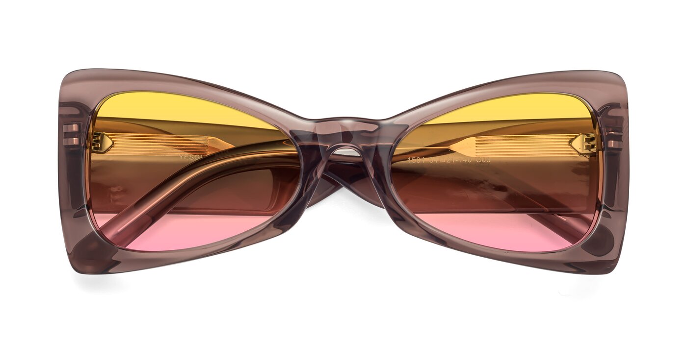 1564 - Honey Brown Gradient Sunglasses