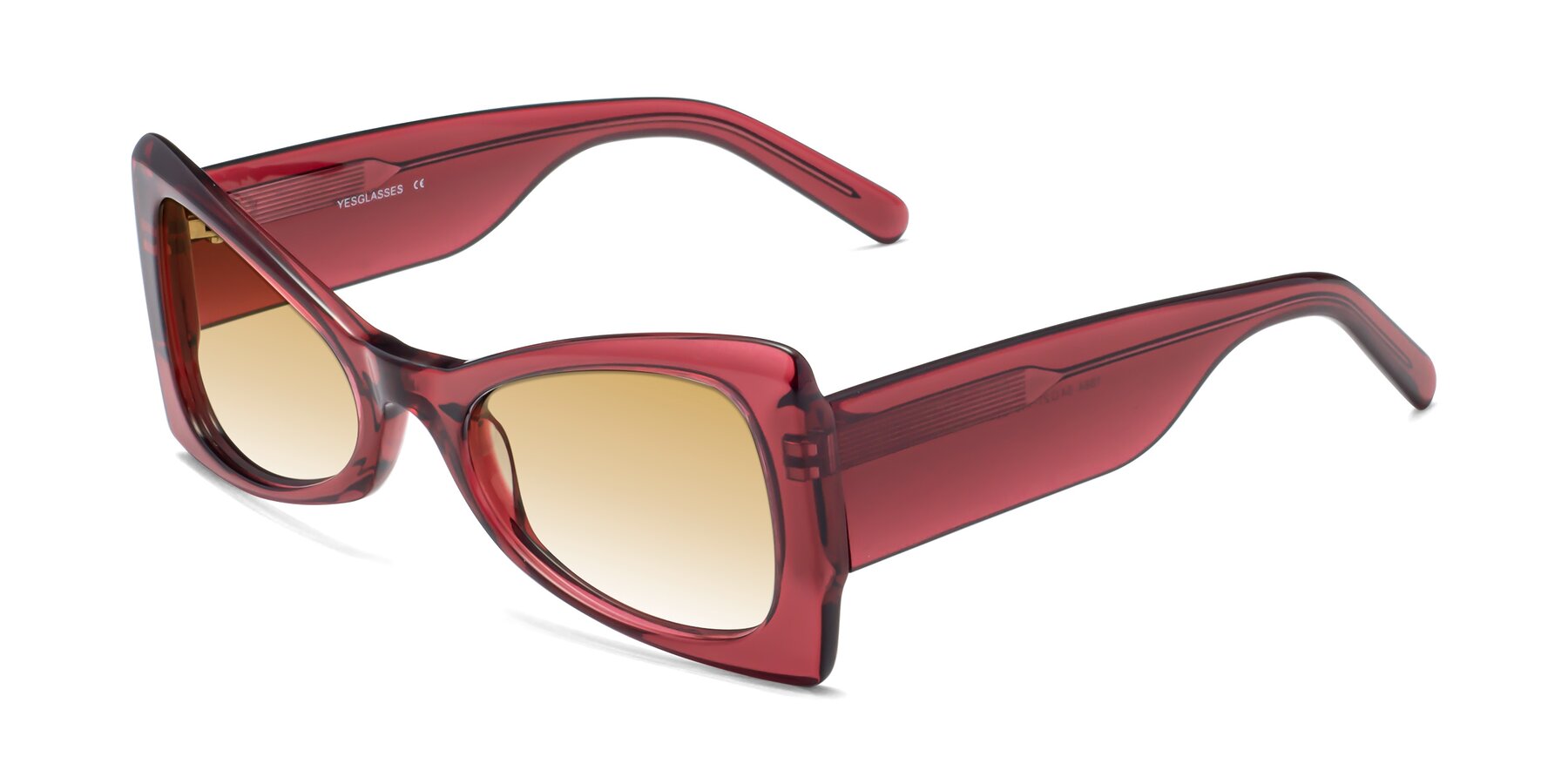 Angle of 1564 in Wine with Champagne Gradient Lenses
