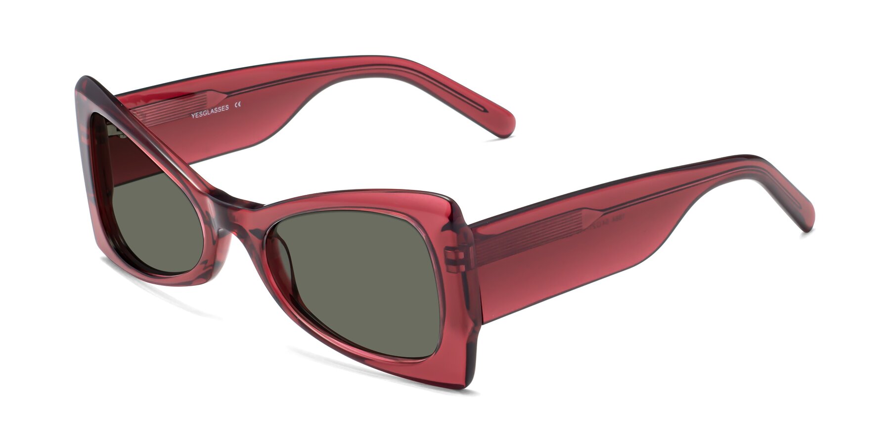 Angle of 1564 in Wine with Gray Polarized Lenses