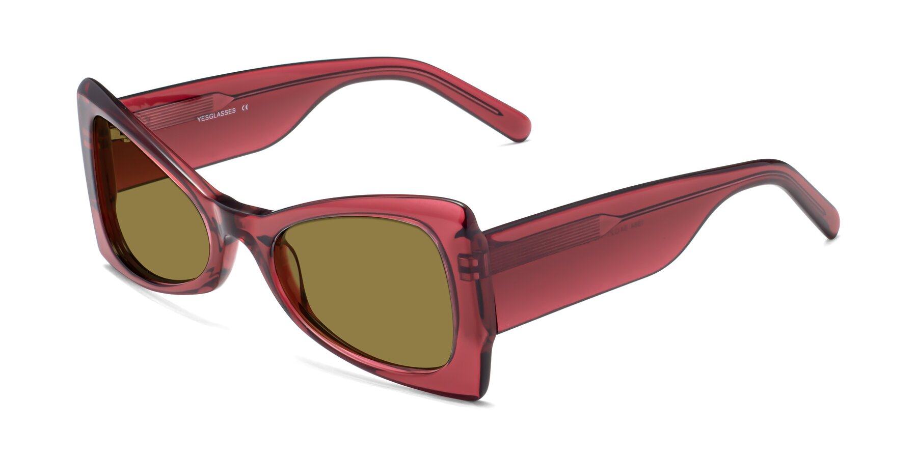 Angle of 1564 in Wine with Brown Polarized Lenses